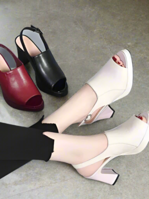 High-Heeled Sandals for Bunion-Friendly Style