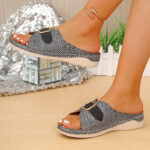 Bunion-Relief Slide Sandals with Cushioned Footbed