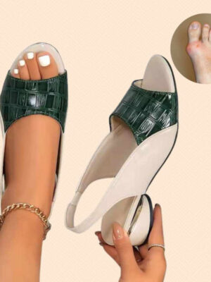 Contrast Color Elegant Comfy Sandals