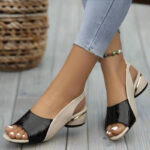 Contrast Color Elegant Comfy  Sandals