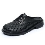 Breathable Backless Leather Shoes