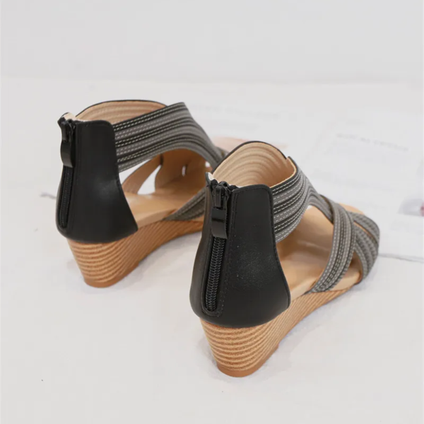 Boho-Chic Bunion-Friendly Wedge Sandals
