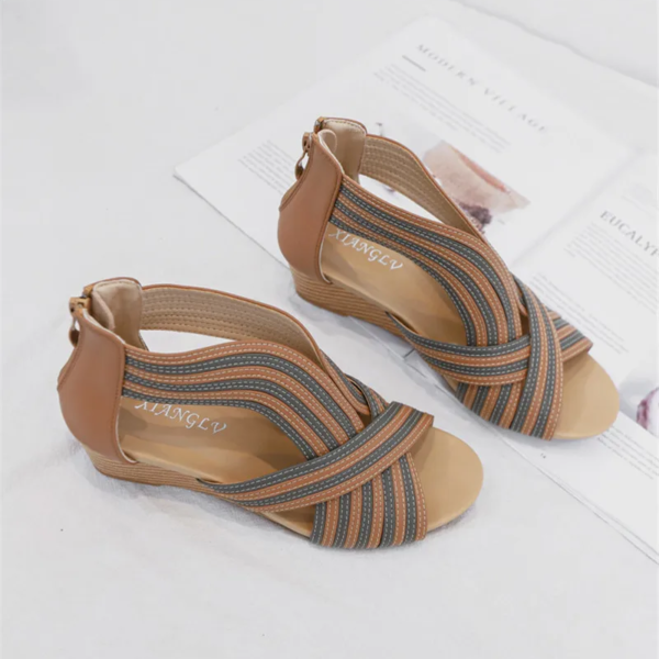 Boho-Chic Bunion-Friendly Wedge Sandals