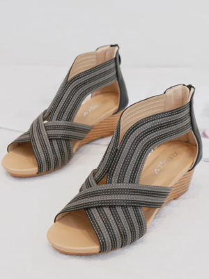 Boho-Chic Bunion-Friendly Wedge Sandals