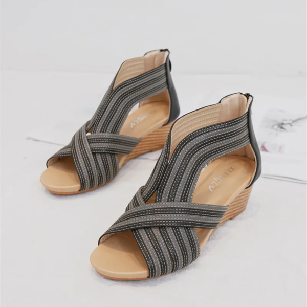 Boho-Chic Bunion-Friendly Wedge Sandals