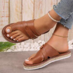 Chic Open Toe Sandals for All Day Walking Comfort