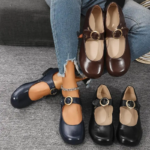 Vintage-Inspired Block Heel Sandals