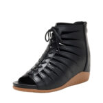 Roman-Inspired Hollow Wedge Sandals ?C Bunion-Friendly Summer Elegance