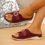 Bunion-Relief Slide Sandals with Cushioned Footbed