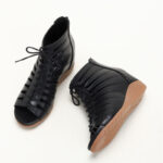 Roman-Inspired Hollow Wedge Sandals ?C Bunion-Friendly Summer Elegance