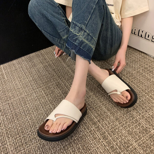 Retro Thick Bottom Slippers ?C Hide Bunions in Style & Comfort