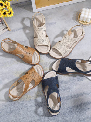 Versatile Slingback Sandals with Cushioned Footbed