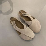 Bunion-Relief Slip-On Sandals with Cork Footbed