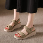 Chic Velcro Casual Sandals with Bunion-Friendly Design