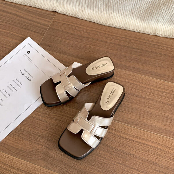 Women's Retro Wedge Heel Slippers