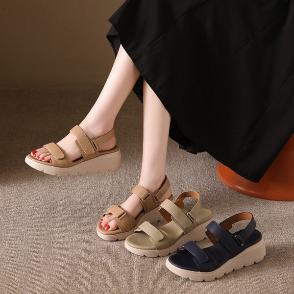 Chic Velcro Casual Sandals with Bunion-Friendly Design