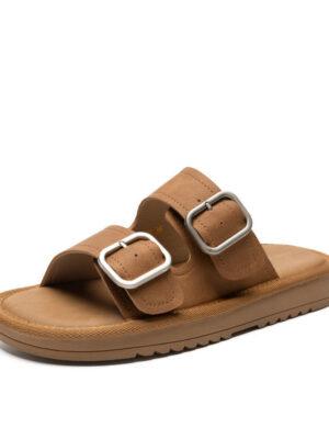 Women's Slippers with Buckle Strap Design for Lasting Comfort