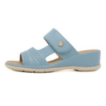 Women's Medium Heel Wedge Sandals with Orthotic Sole