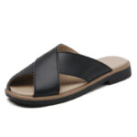 Bunion-Friendly Cross-Strap Sandals