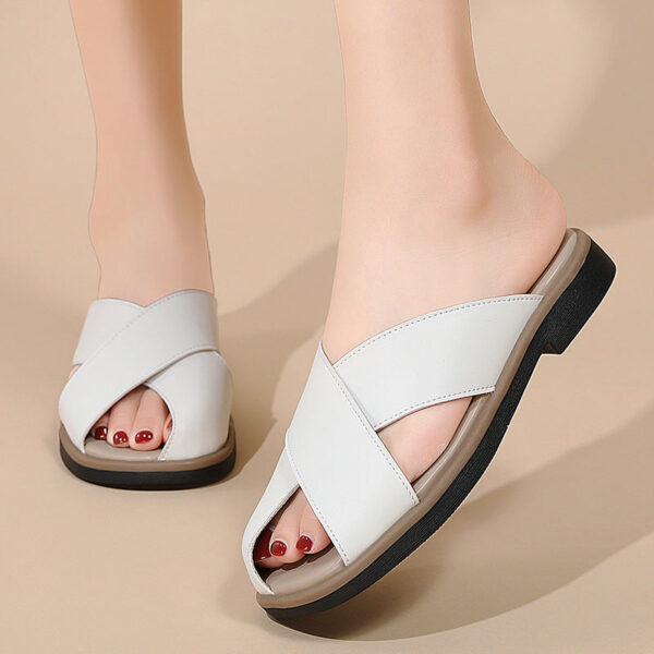 Bunion-Friendly Cross-Strap Sandals