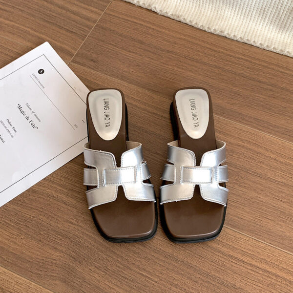 Women's Retro Wedge Heel Slippers