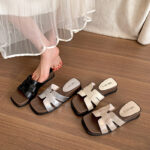 Women's Retro Wedge Heel Slippers