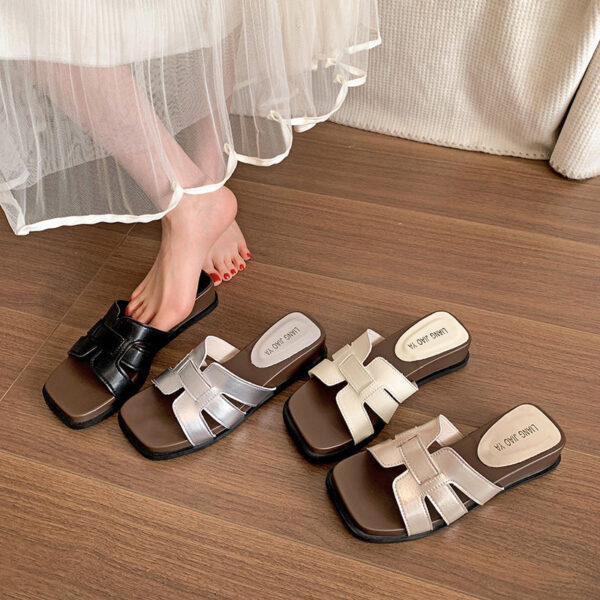 Women's Retro Wedge Heel Slippers