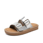 Women's Slippers with Buckle Strap Design for Lasting Comfort