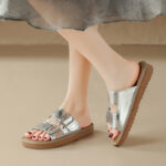 Women's Slippers with Buckle Strap Design for Lasting Comfort