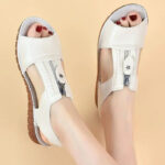 Breathable Lightweight Sandals for Bunions with Zipper Entry