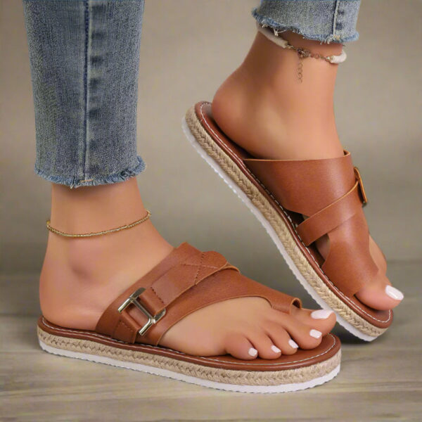 Chic Open Toe Sandals for All Day Walking Comfort