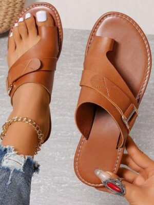 Classic Comfort Flat Sandals for Bunions