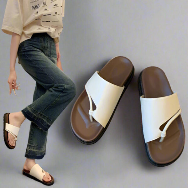 Retro Thick Bottom Slippers ?C Hide Bunions in Style & Comfort